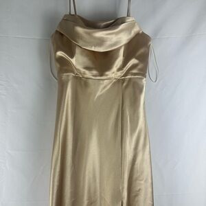 Birdy Grey Gold Satin Wedding Dress